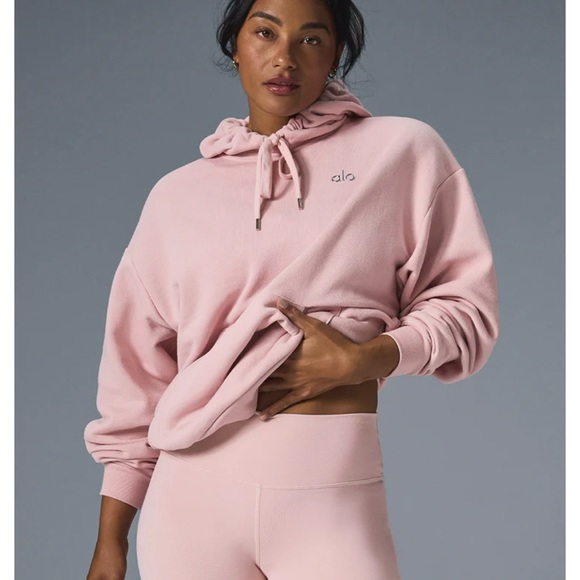 Alo Accolade Hoodie NWT Ballet Pink - Picture 5 of 5